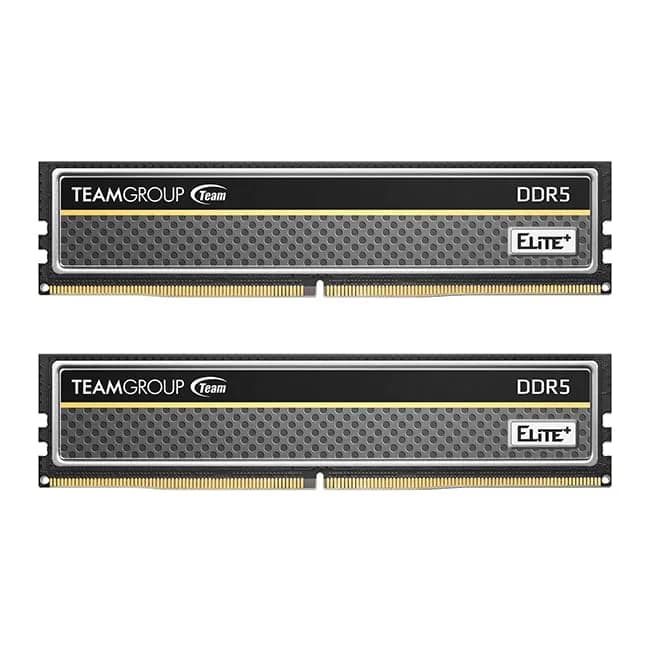 TEAMGROUP Elite Plus DDR5 32GB (2x16GB) 6400MHz 288-Pin Desktop Memory Module Ram | 1.1V Low Voltage for Power Reduction - main product image