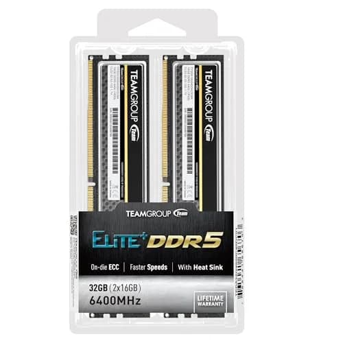 TEAMGROUP Elite Plus DDR5 32GB (2x16GB) 6400MHz 288-Pin Desktop Memory Module Ram | 1.1V Low Voltage for Power Reduction thumbnail 8
