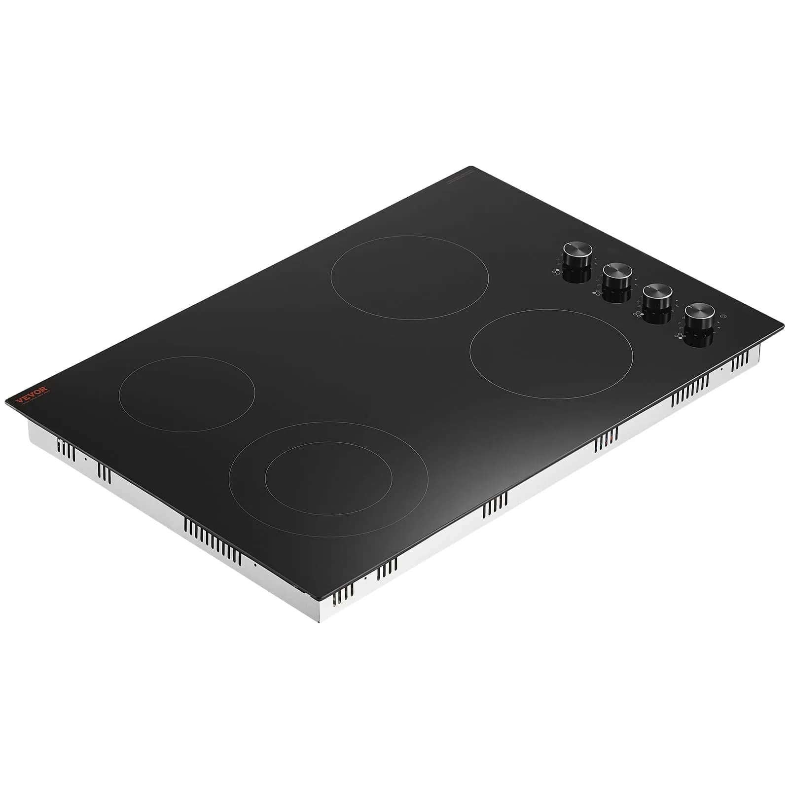 VEVOR Electric Ceramic Cooktop 30-inch 4 Burners 7200W 220V | Built-in Glass Panel with Knob Control - view 9