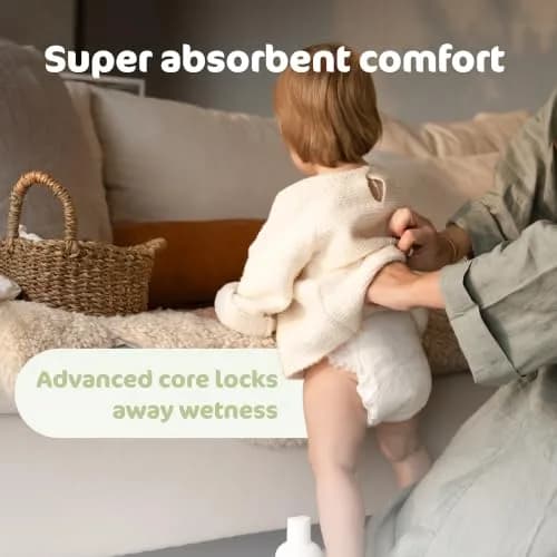 Naty Bamboo Viscose Diaper Pants Size 6 | Plant-Based Sensitive Skin Comfort thumbnail 2