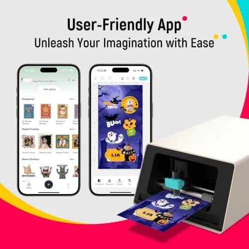 Liene PixCut S1 Color Sticker Printer & Cutting Machine 4x7 in | All-in-One DIY Sticker Maker with AI Auto-Cut thumbnail 6
