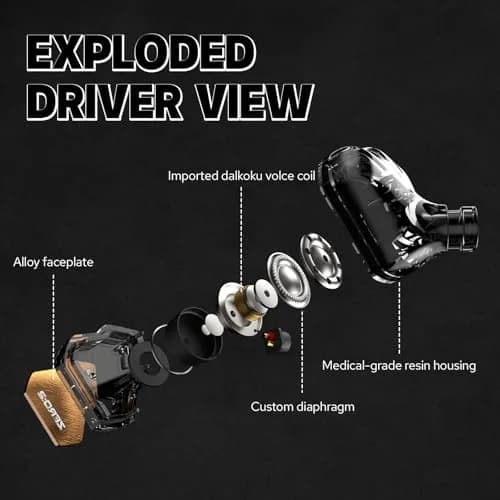 Linsoul 7Hz x Crinacle Zero:2 Wired In-Ear Monitor Earphones 1.25m (4.1ft) | Updated 10mm Dynamic Driver IEM thumbnail 3