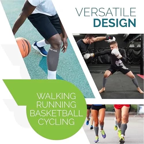 Run Forever Calf Compression Sleeve Small Graphite Grey | 20-30mmHg Graduated Compression thumbnail 7