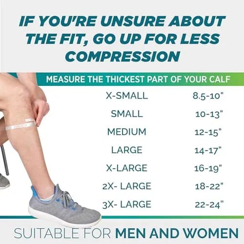 Run Forever Calf Compression Sleeve Small Graphite Grey | 20-30mmHg Graduated Compression thumbnail 2