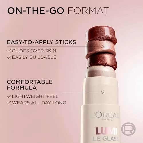 L'Oreal Paris True Match Lumi Le Glass Highlighter Stick 0.17 Oz | Reflective, Translucent, Glassy Glow thumbnail 7