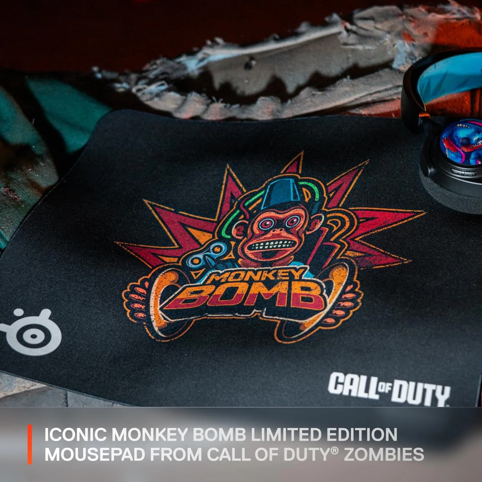SteelSeries QcK Call of Duty Monkey Bomb Edition Gaming Mouse Pad Large | Optimized for Gaming Sensors - view 4