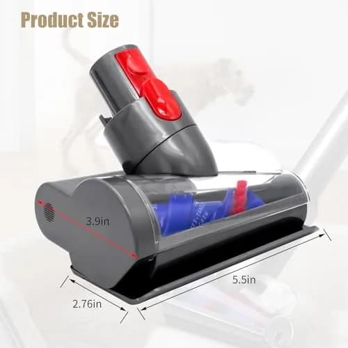 Vanclearidea Mini Motorized Tool Brush Head for Dyson V7-V15 Vacuums | 30W Powerful Suction, Anti-Tangle Pet Hair Attachment thumbnail 7