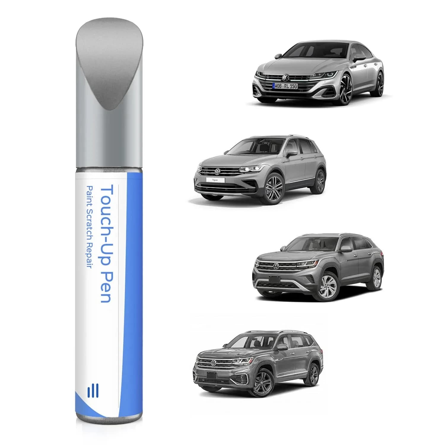 PARTS4EV LB7S/D5/K2 Pyrite Silver Metallic Touch Up Paint 12ml (0.41 Fl Oz) | Exact Match for Volkswagen Chips & Nicks