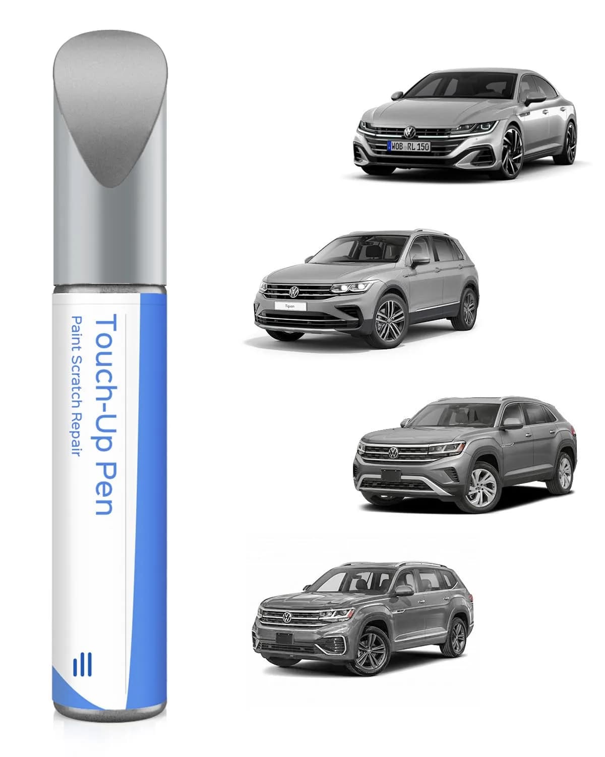 PARTS4EV LB7S/D5/K2 Pyrite Silver Metallic Touch Up Paint 12ml (0.41 Fl Oz) | Exact Match for Volkswagen Chips & Nicks