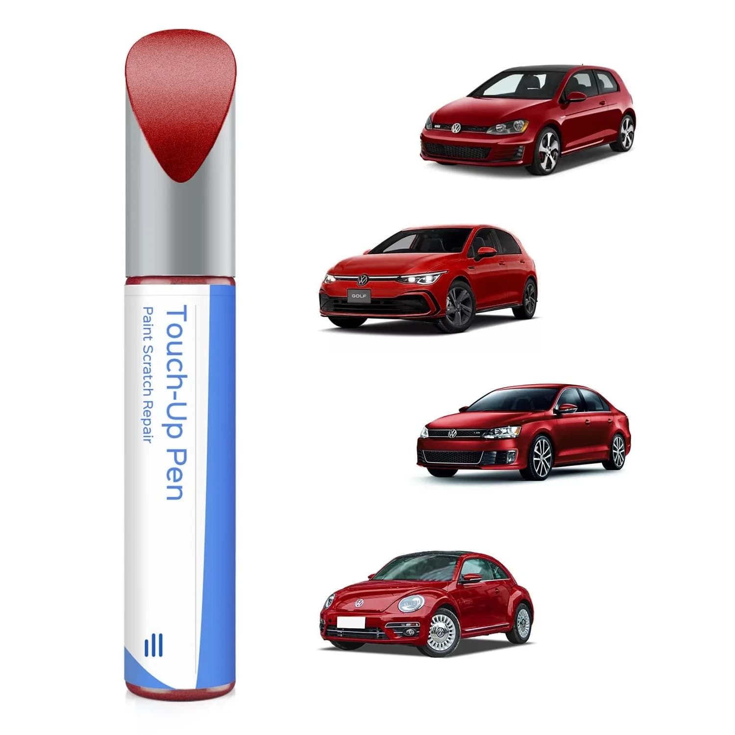 PARTS4EV Tornado Red Touch Up Paint 12ml (0.41 Fl Oz) | Exact Match for Volkswagen Chips & Nicks - main product image