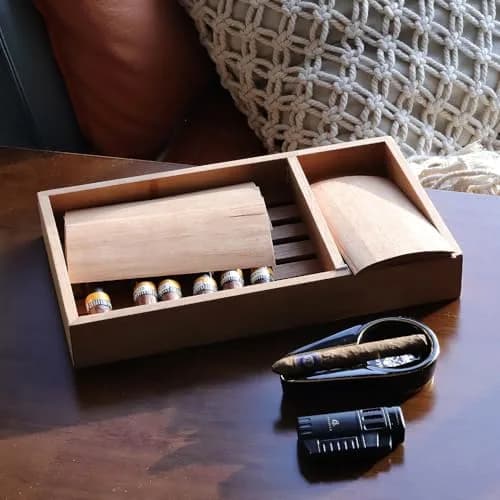 Woho Spanish Cedar Sheets for Humidors, 36 Count (6.25" x 3" x 0.02") | Natural Wood Veneer for Cigar Storage and Aging thumbnail 7