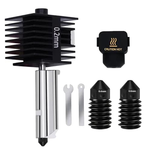 LANKEGU Hotend Kit for Bambu Lab A1/A1 Mini 3D Printers with 0.2/0.4/0.6mm Hardened Steel Nozzles & Silicone Sock thumbnail 1