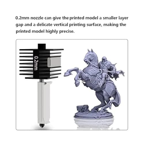LANKEGU Hotend Kit for Bambu Lab A1/A1 Mini 3D Printers with 0.2/0.4/0.6mm Hardened Steel Nozzles & Silicone Sock thumbnail 4