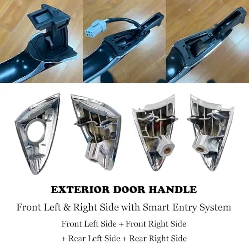 Cheriezing Chrome Exterior Door Handle Set of 4 | Compatible with Hyundai Elantra 2011-2016 thumbnail 5