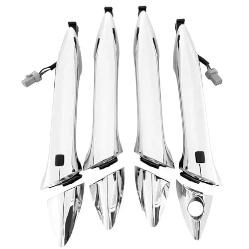 Cheriezing Chrome Exterior Door Handle Set of 4 | Compatible with Hyundai Elantra 2011-2016 thumbnail 2