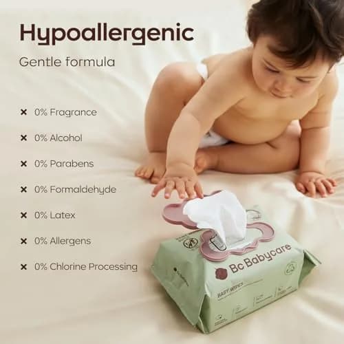 bc babycare Cloud Moist Baby Wipes, Thick & XL, 99% Water | Ultra-Hydrating, Unscented, Hypoallergenic for Sensitive Skin thumbnail 4