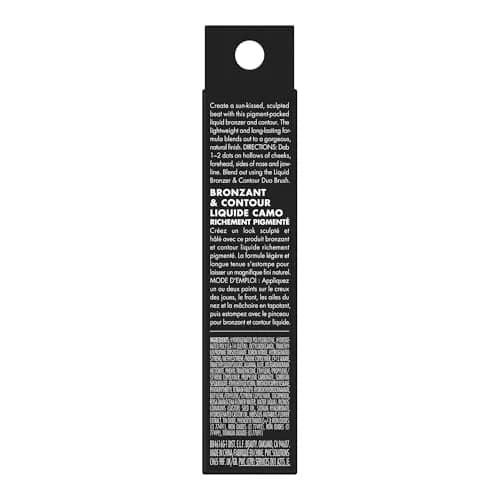 e.l.f. Camo Liquid Bronzer & Contour 0.13 Fl Oz (3.84 ml) | Sculpted Glow for All Skin Tones thumbnail 7