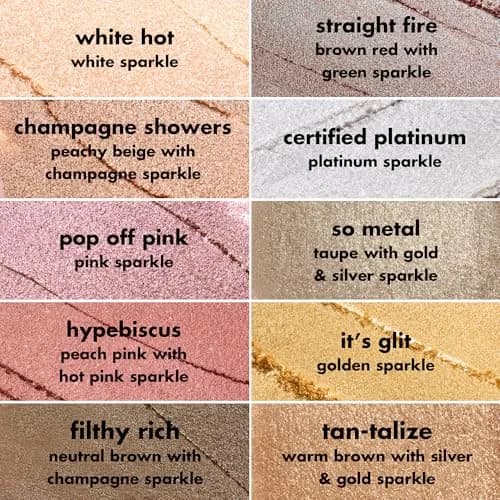 e.l.f. Fine As Fleck Glitter Eyeshadow, Filthy Rich | Shimmery Finish, Vegan & Cruelty-Free thumbnail 3