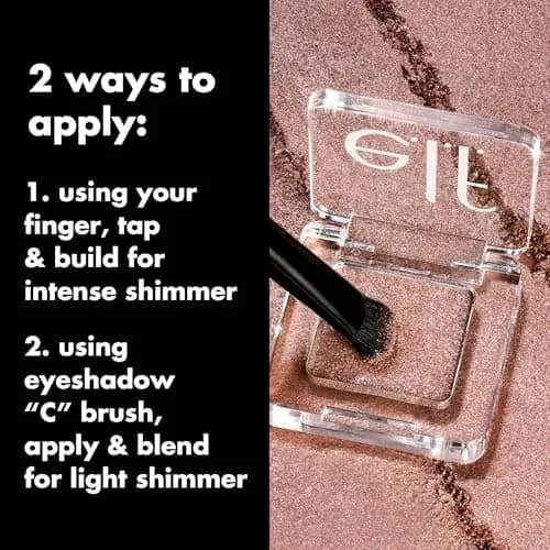 e.l.f. Fine As Fleck Glitter Eyeshadow Champagne Showers 1.98g (0.07 oz) | Long-Lasting Sheer Eye Makeup With Shimmer Finish thumbnail 4
