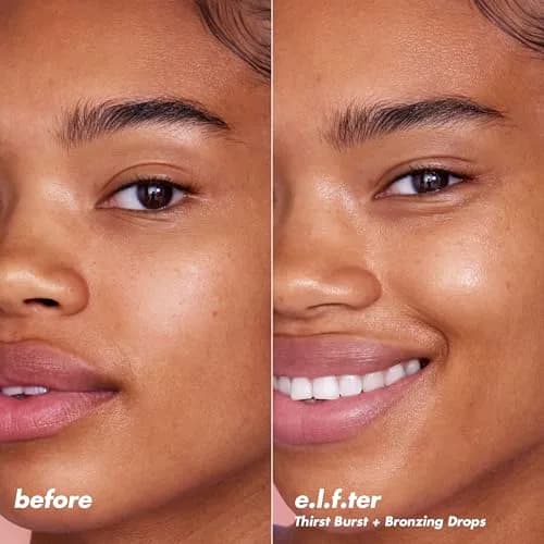 e.l.f. SKIN The Hottest Drops Duo 0.33 Fl Oz (10 ml) | Brightening & Bronzing Serums for Dewy, Sun-Kissed Skin thumbnail 5