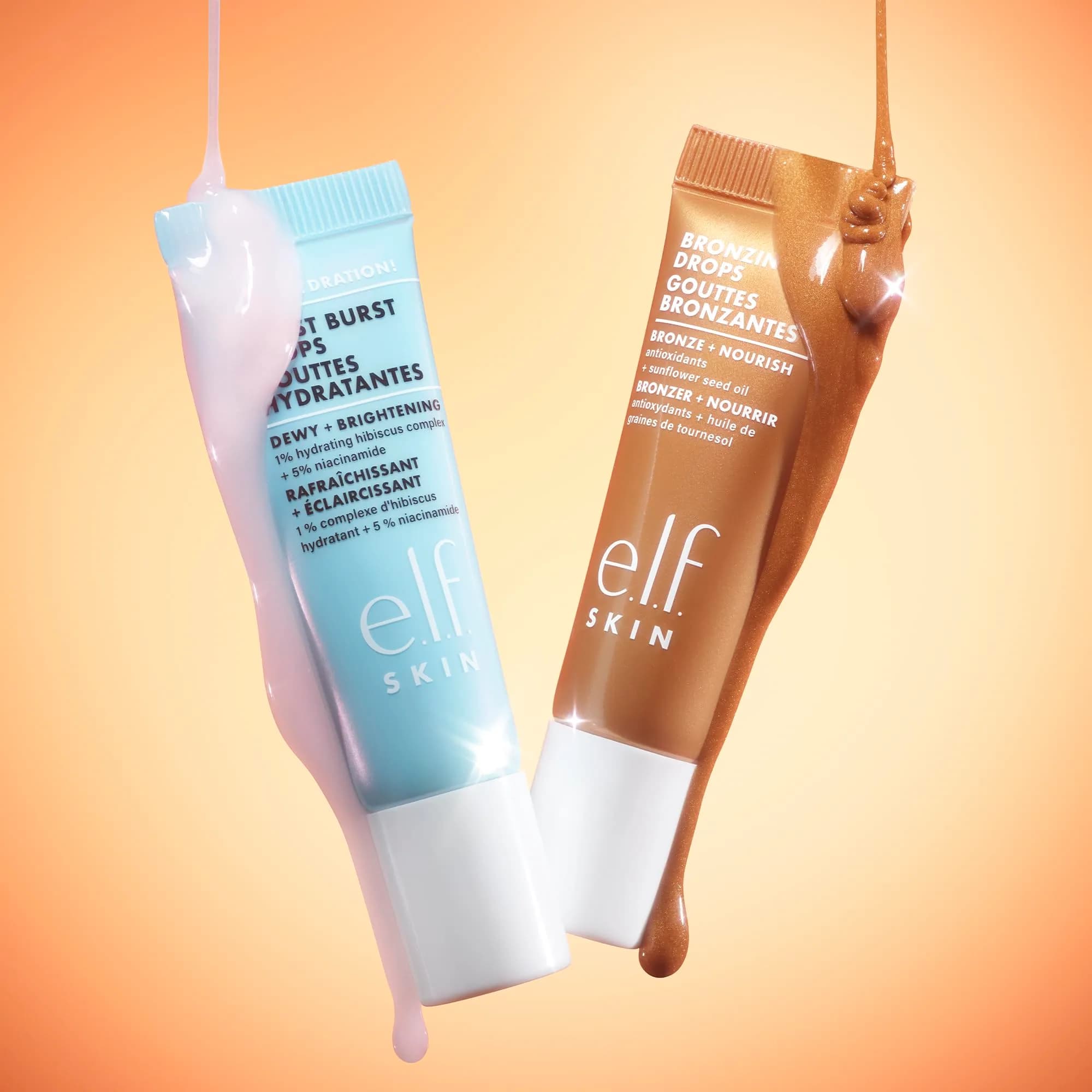 e.l.f. SKIN The Hottest Drops Duo 0.33 Fl Oz (10 ml) | Brightening & Bronzing Serums for Dewy, Sun-Kissed Skin - view 7