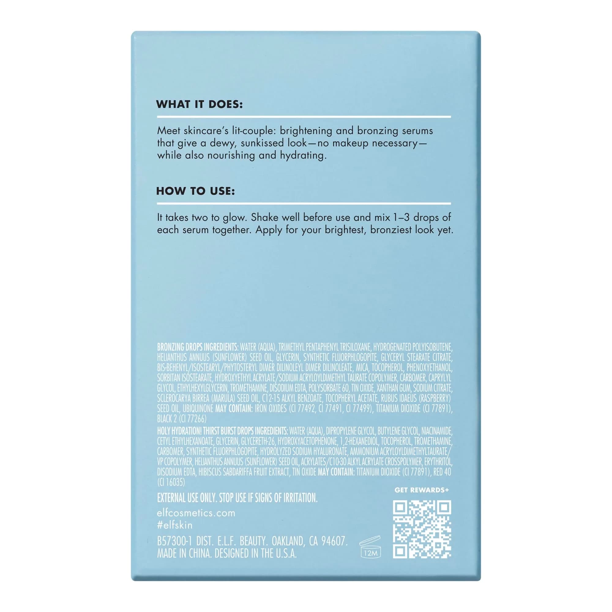 e.l.f. SKIN The Hottest Drops Duo 0.33 Fl Oz (10 ml) | Brightening & Bronzing Serums for Dewy, Sun-Kissed Skin - view 8