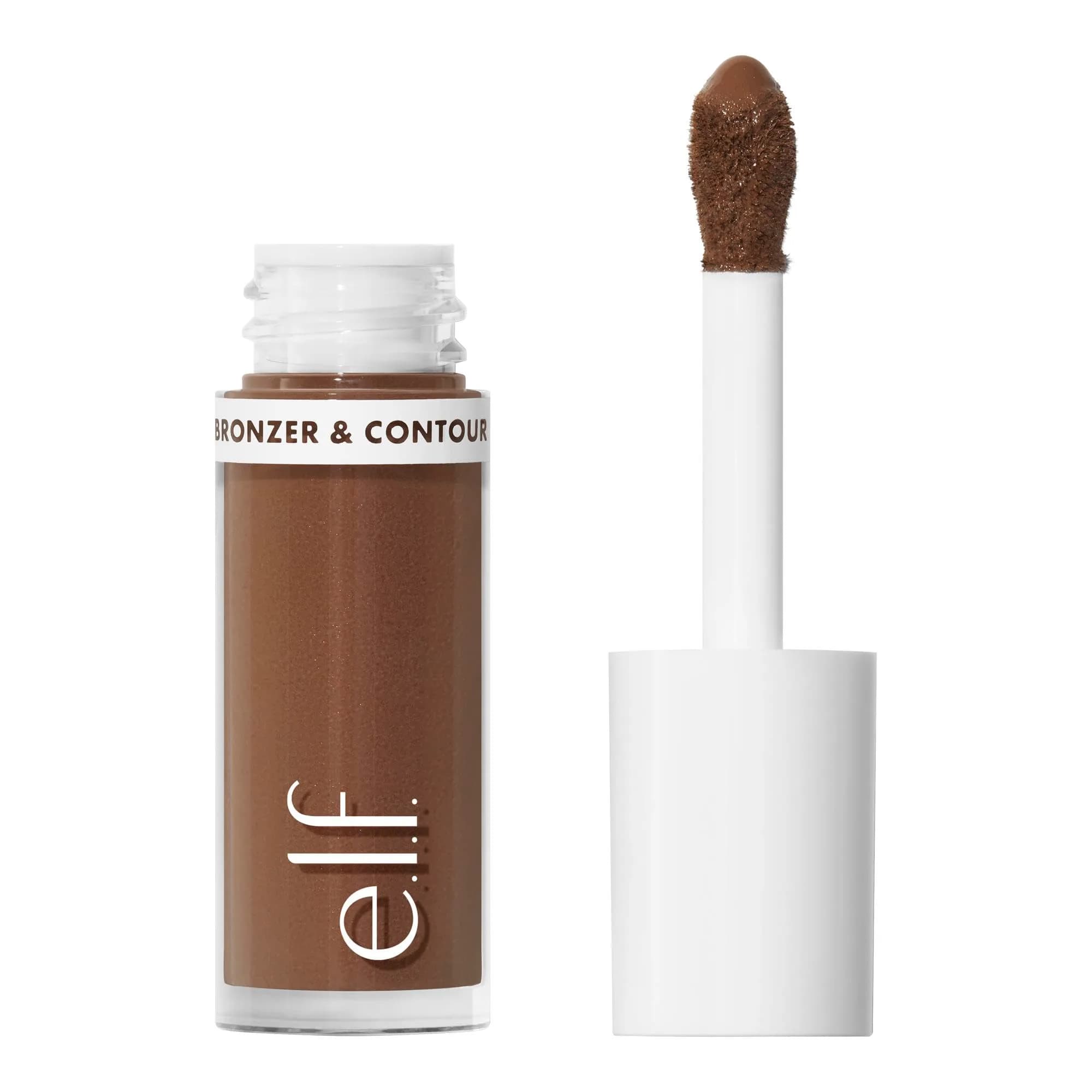 e.l.f. Camo Liquid Bronzer & Contour 3.84ml (0.13 Fl Oz) | Sculpted Glow for All Skin Tones — 4 Light/Medium