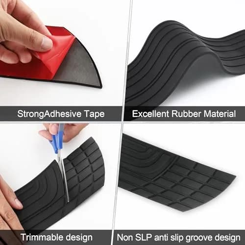SINGARO Car Rear Bumper Protector 42inch x3.4inch | Rubber Anti-Scratch Exterior Accessory thumbnail 3