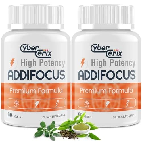 CyberCerix 17-in-1 Brain Supplements for Memory & Focus | Nootropic Formula with Vitamins, Amino Acids & Herbal Extracts (60 Count Pack of 2) thumbnail 1