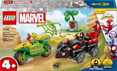 LEGO Marvel Spidy and the Amazing Amateur Car Chase Toy 124 pcs | Educational Car Chase Blocks for Kids 4-6 thumbnail 7