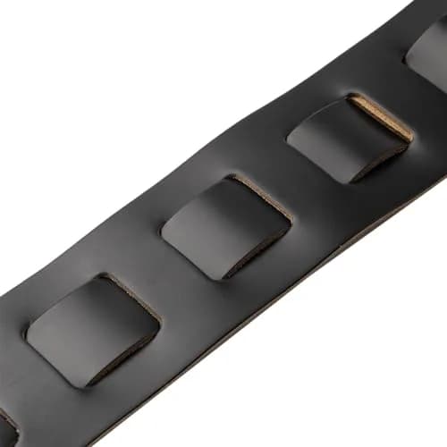 Levy's Leathers Deluxe 3" Padded Leather Guitar Strap; Black & White | Adjustable 37"-51" thumbnail 9