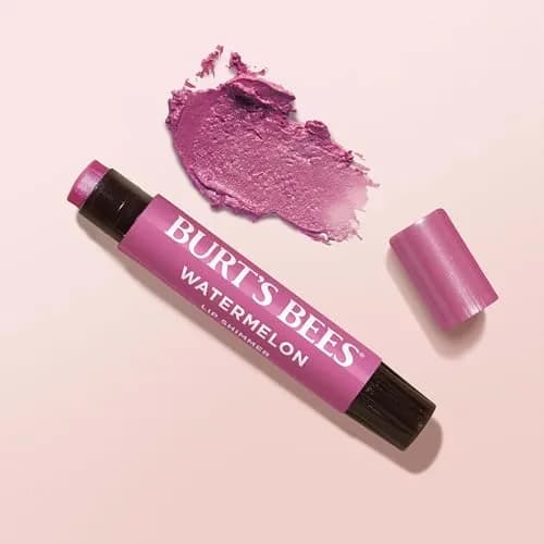 Burt's Bees Lip Shimmer Watermelon | Moisturizing Lip Balm Stick with Natural Glow & Buildable Color thumbnail 8