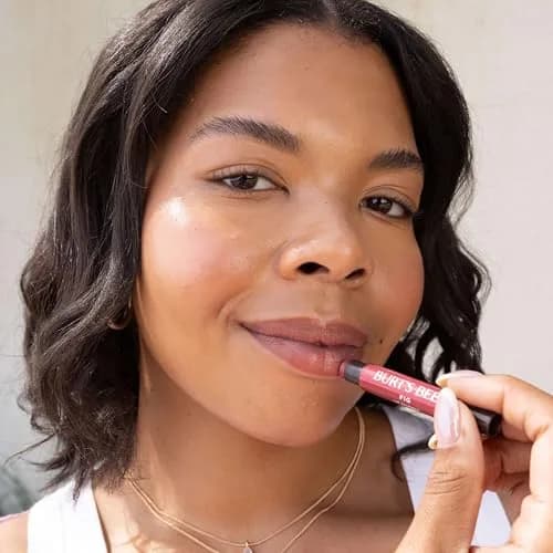 Burt's Bees Shimmer Lip Tint Peony | Moisturizing Lip Balm Stick with Natural Glow & Buildable Color thumbnail 6