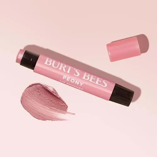Burt's Bees Shimmer Lip Tint Peony | Moisturizing Lip Balm Stick with Natural Glow & Buildable Color thumbnail 8