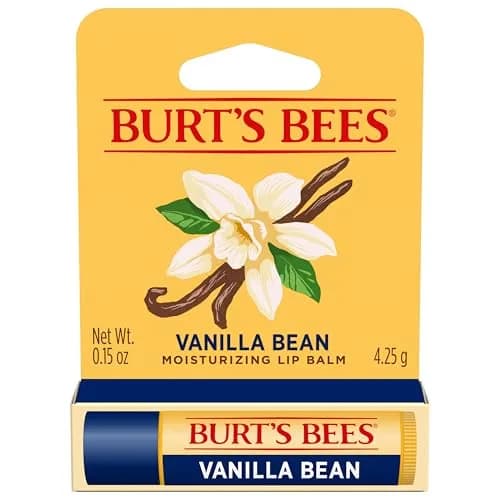 Burt's Bees Lip Balm, Vanilla Bean, 0.15 oz | Natural Conditioning Moisturizer thumbnail 1