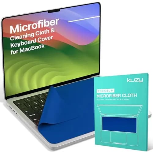 Kuzy Microfiber Screen Cleaner & Keyboard Protector for MacBook 16" & Air 15" | Scratch-Free, 13 x 8.5 inches thumbnail 1