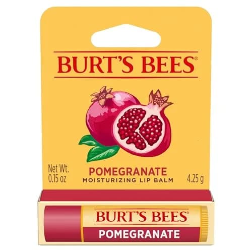 Burt's Bees Lip Balm, Pomegranate | Natural Moisturizer for Dry & Chapped Lips thumbnail 1