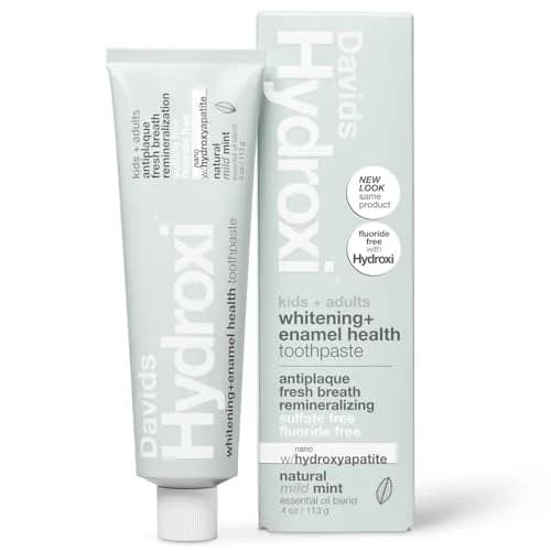 Davids Nano Hydroxyapatite Toothpaste Fluoride Free Mild Peppermint 4oz (113g) | EWG Verified & USA Origin Ingredients thumbnail 1