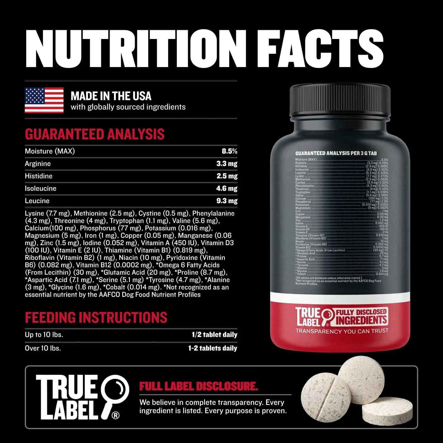 Bully Max 2-in-1 Muscle Builder Chewable Tablets for Dogs - 60 Tabs (3 Bottles) | Vet-Recommended Canine Multivitamin for Muscle Gain & Growth - view 6