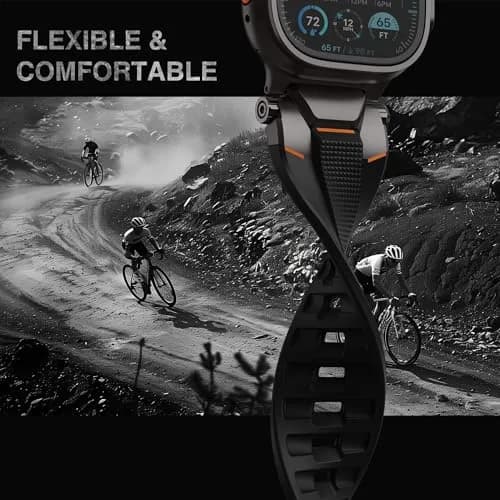 ULTIMAL Watch Band for Apple Watch Ultra 49mm | Sweat-Resistant TPU Strap, Secure Fit, Easy Swap (70-120 chars) thumbnail 6