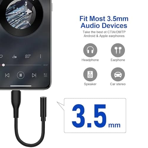 UorMe USB C to 3.5mm Headphone Adapter for Google Pixel 10a 11 10 9 Pro XL Fold | High-Quality Audio Support thumbnail 5