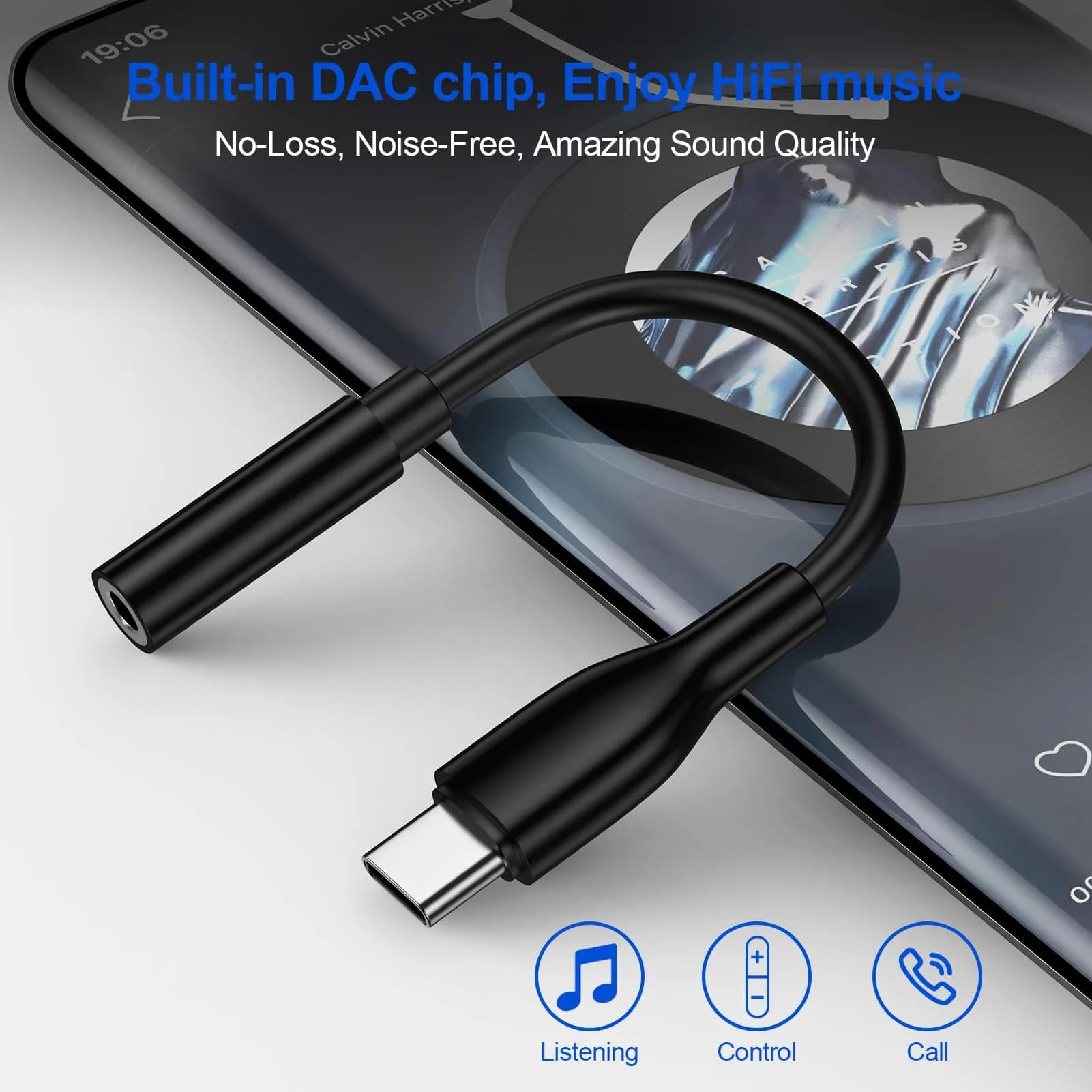 UorMe USB C to 3.5mm Headphone Adapter for Google Pixel 10a 11 10 9 Pro XL Fold | High-Quality Audio Support thumbnail 3