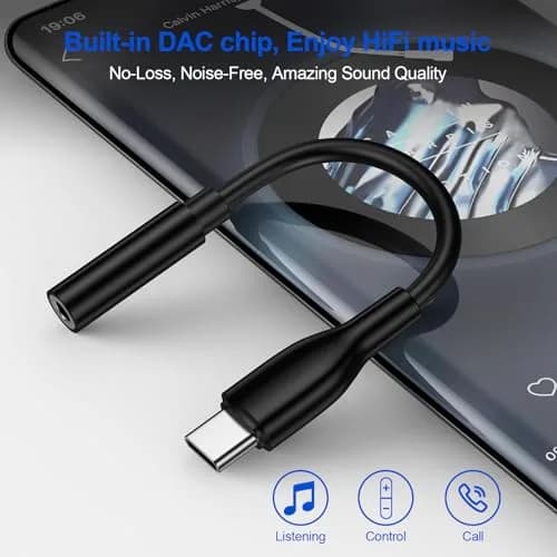 UorMe USB C to 3.5mm Headphone Adapter for Google Pixel 10a 11 10 9 Pro XL Fold | High-Quality Audio Support thumbnail 3
