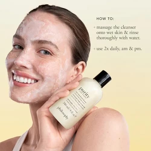 philosophy purity made simple facial cleanser 22 Fl Oz | Paraben-Free, Hydrating & Gentle for All Skin Types thumbnail 4