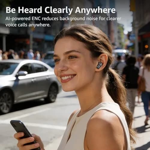 TOZO Crystal Pods Hybrid ANC Wireless Earbuds | 35H Playtime, Transparent Design, Bluetooth 5.4, IPX5 Waterproof thumbnail 9
