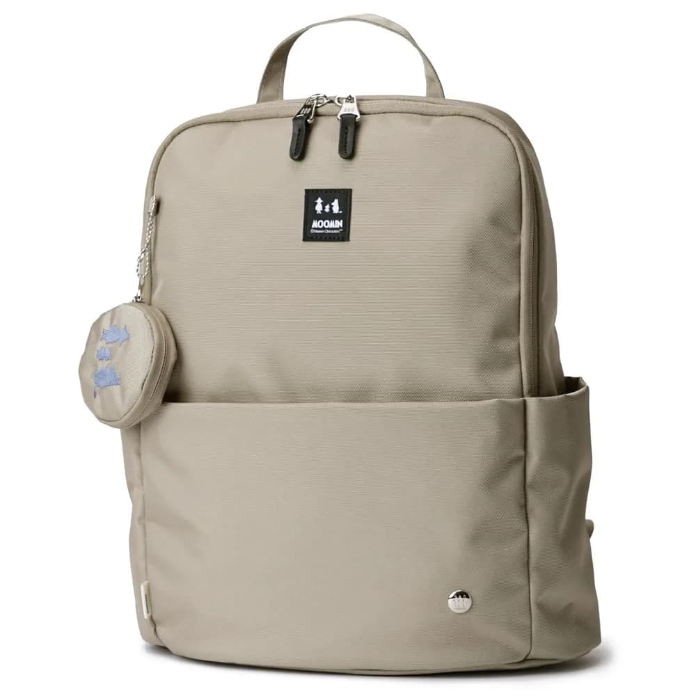 Moomin Women's Minimal Backpack Beige | Compact, Stylish & Functional for Daily Use