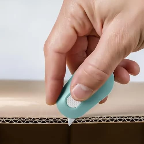 Slice Mini Box Cutter Manual Retracting 1.4cm (0.55in) Blade | Safe Ceramic Utility Knife for Packaging & Crafts thumbnail 4