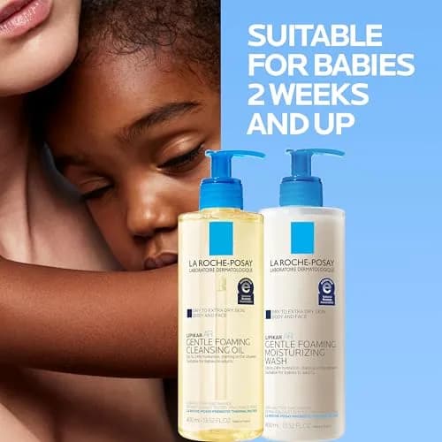 La Roche-Posay Lipikar Skin Care Set, Triple Repair Moisturizing Cream & Foaming Cleansing Oil 405ml (13.52 Fl Oz) | Fragrance-Free Hydration for Dry, Sensitive Skin thumbnail 3