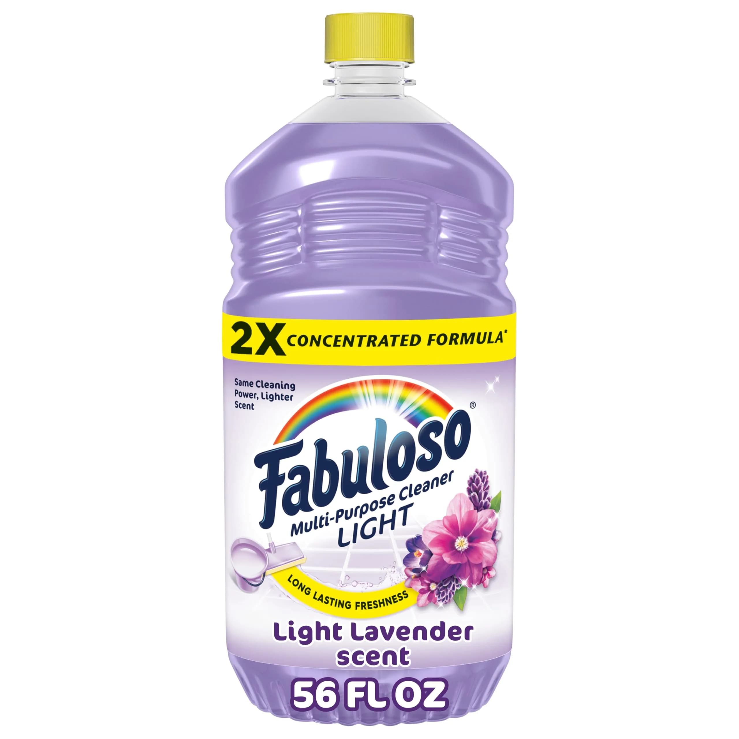 Fabuloso 2X Multi-Purpose Cleaner Light Lavender Scent 1.65 L (56 fl oz) | USA Imported Concentrated Formula - main product image