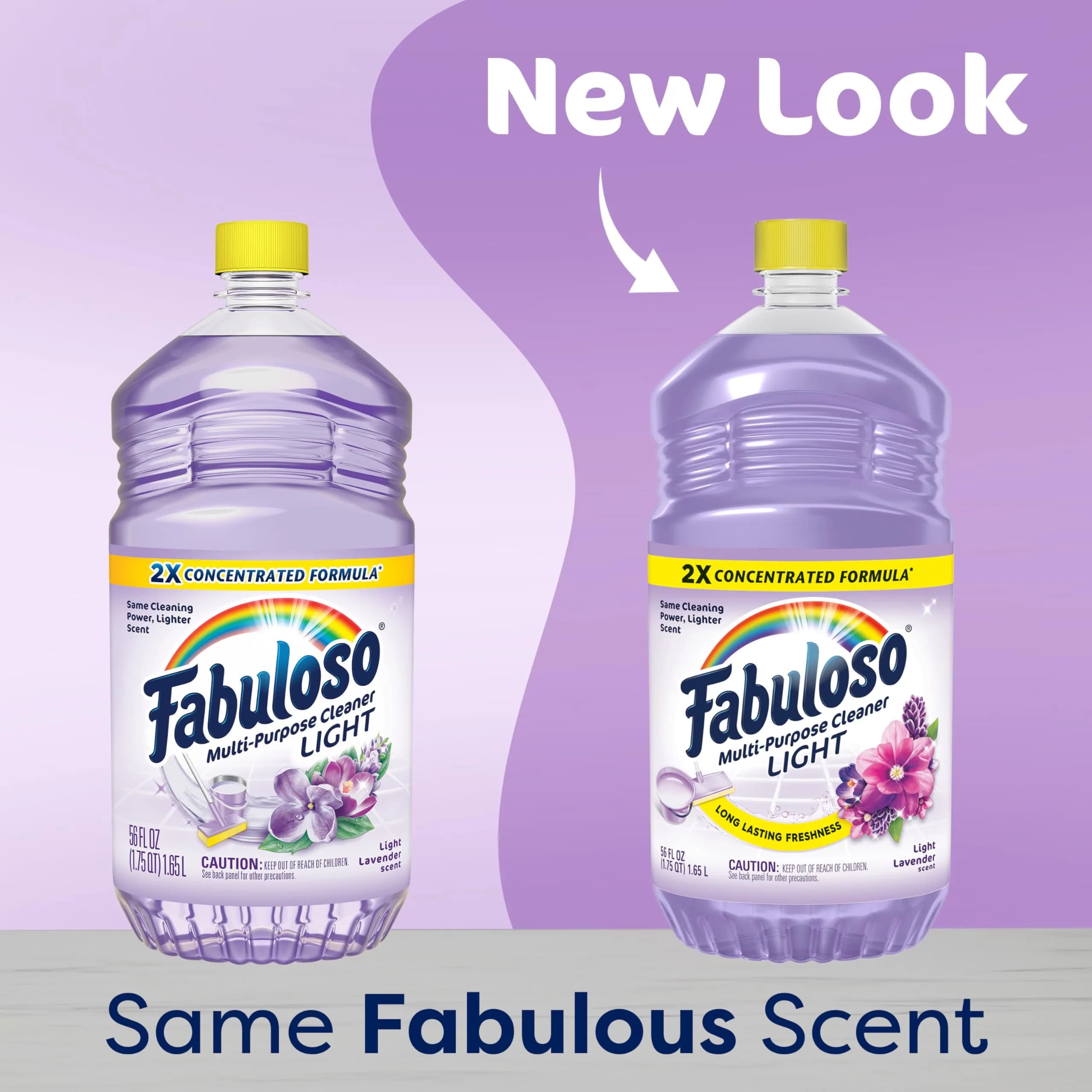 Fabuloso 2X Multi-Purpose Cleaner Light Lavender Scent 1.65 L (56 fl oz) | USA Imported Concentrated Formula - view 2